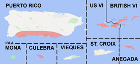Range map of Magliophis exiguus